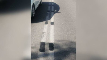 Фотография к новости: Қостанайлық полицейлер жол таңбасын өзгерткен жүргізушіні жауапқа тартты