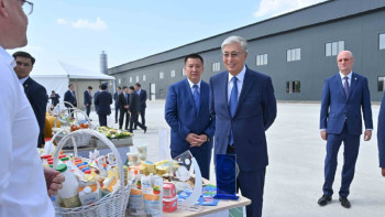 Фотография к новости: Президент Павлодар облысы кәсіпорындарының өнімдерімен танысты
