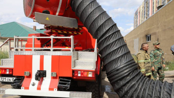 Фотография к новости: Ақмолада тұрғын үй кешені өртенді