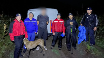 Фотография к новости: Көк Жайлау шатқалынан түсе алмаған турист құтқарылды