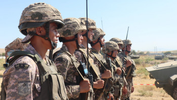Фотография к новости: Түркістан облысында әскери қызметшілер шеберліктерін жетілдірді