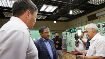 Фотография к новости: Нұржігітов «Жамбыл ГРЭС» АҚ-ның жұмысымен танысты