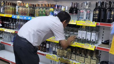 Түркістан облысында 1,8 млн теңгенің алкоголь өнімі саудадан алынды