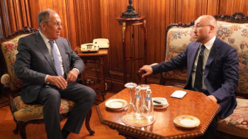 Фотография к новости: Дәурен Абаев Ресейдің Сыртқы істер министрімен кездесті