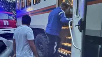 Фотография к новости: ШҚО-да өрт болып, 19 адам эвакуацияланды