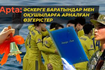 Фотография к новости: Apta: Әскерге баратындар мен оқушыларға арналған өзгерістер