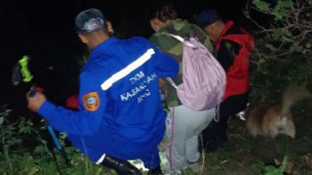 Фотография к новости: Қотырбұлақ шатқалында жоғалған екі турист аман-есен табылды