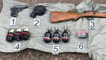 Фотография к новости: Алматы маңындағы орманнан қару-жарақтар табылды