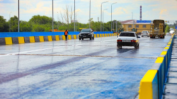 Фотография к новости: Ақтөбедегі Елек өзені арқылы өтетін көпір ашылды