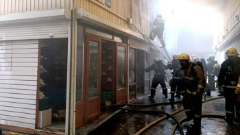 Фотография к новости: Алматыда "Барахолка" базарынан тағы өрт шықты