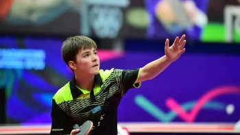 Фотография к новости: Алан Құрманғалиев Аммандағы үстел теннисі турнирінде алтын медаль жеңіп алды