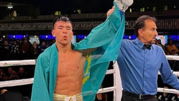 Фотография к новости: Боксшы Абылайхан Жүсіпов АҚШ-та никарагуалық қарсыласын нокаутқа жіберді