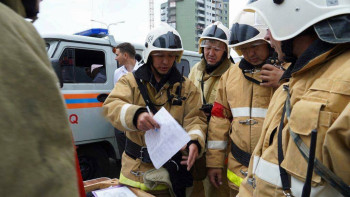 Фотография к новости: Қазақстан мен Ресей құтқарушылары өртті сөндіру бойынша оқу-жаттығу өткізді
