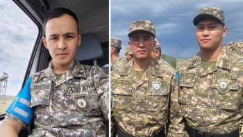 Фотография к новости: Қарағандылық әскери қызметшілер бес жасар баланы өрттен құтқарды