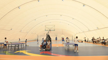 Фотография к новости: Сыр өңіріндегі ауылда жаңа спорт кешені пайда болды