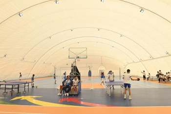 Фотография к новости: Сыр өңіріндегі ауылда жаңа спорт кешені пайда болды