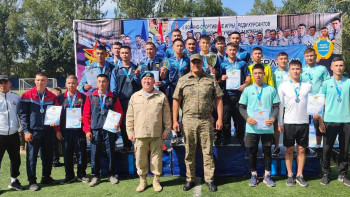 Фотография к новости: Алматыда Қарулы күштердің әскери қызметшілері спорттық жарыстар өткізді