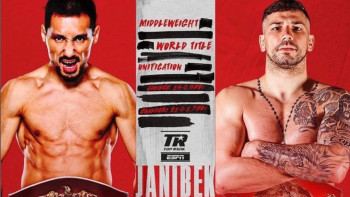 Фотография к новости: Жәнібек Әлімханұлы екінші чемпиондық белбеу үшін жекпе-жек өткізеді