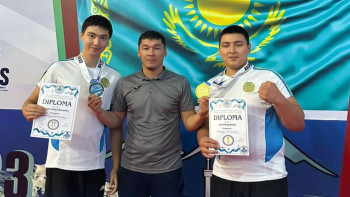 Фотография к новости: Атыраулық студент қол күресінен әлем чемпионы атанды