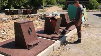 Фотография к новости: Теміртауда жерасты қоқыс алаңдары орнатылып жатыр