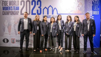 Фотография к новости: Шахматтан Қазақстан құрамасы әлем чемпионатын екі жеңістен бастады