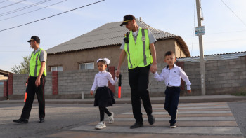 Фотография к новости: Шымкентте балалардың қауіпсіздігі бойынша іс-шара өтті