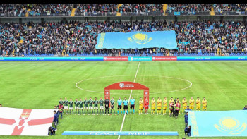 Фотография к новости: Футбол: Қазақстан алғашқы голын салды