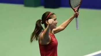 Фотография к новости: Жібек Құламбаева жұптық сында Еуропадағы жарыстың финалына шықты