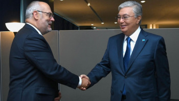 Фотография к новости: Мемлекет басшысы Эстония Президенті Алар Кариспен келіссөз жүргізді