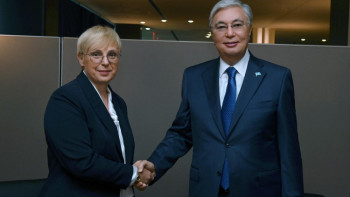 Фотография к новости: Мемлекет басшысы Словения Президенті Наташа Пирц-Мусармен келіссөз жүргізді