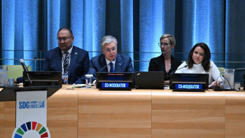 Фотография к новости: Мемлекет басшысы БҰҰ-ның Орнықты даму мақсаттары жөніндегі саммитіне қатысты