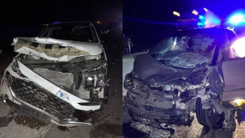 Фотография к новости: Түркістан облысында төрт көлік соқтығысты