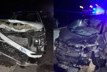 Фотография к новости: Түркістан облысында төрт көлік соқтығысты