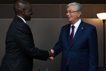 Фотография к новости: Мемлекет басшысы Кения Республикасының Президентімен кездесті