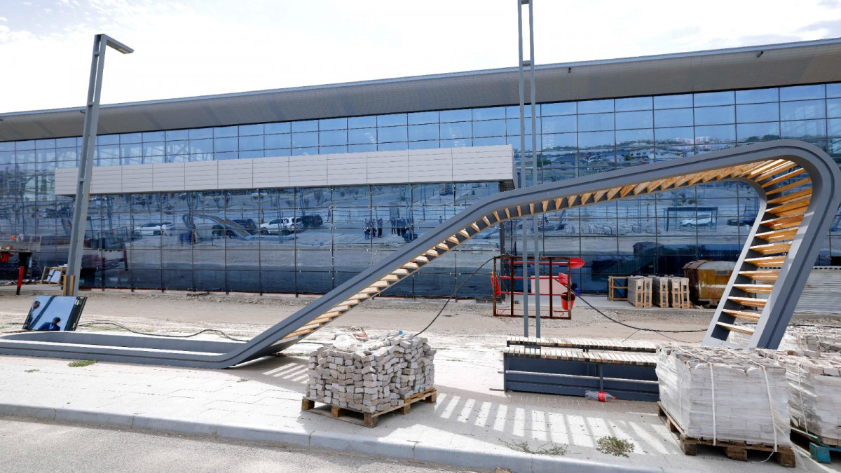 Шымкентте жаңа әуежай терминал құрылысының 1-кезеңі аяқталды