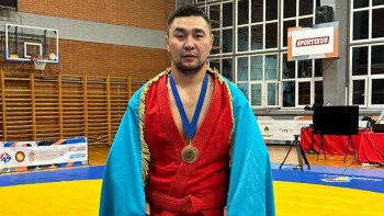 Фотография к новости: Ұландық жауынгер самбодан әлем чемпионы атанды