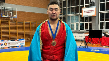 Фотография к новости: Ұлттық ұлан жауынгері самбодан әлем чемпионы атанды