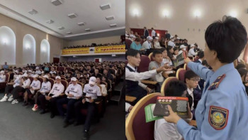 Фотография к новости: Қостанай облысының полицейлері жастармен есірткіге қарсы кездесу өткізді