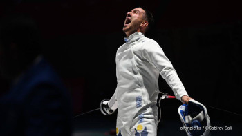 Фотография к новости: Азиада: Семсерлесуші Эльмир Әлімжанов қола медаль жеңіп алды