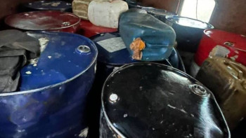 Фотография к новости: Жаңатаста 10 тоннадан астам дизель қолды болды