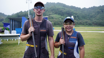 Фотография к новости: Азиада. Әсем Орынбай мен Эдуард Ещенко Қазақстанға үшінші алтын медаль әкелді