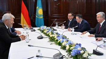 Фотография к новости: Тоқаев STADA Group компаниясының вице-президенті Кристос Галлиспен кездесті