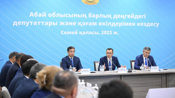 Фотография к новости: Сенат төрағасы Абай облысының тұрғындарымен кездесті