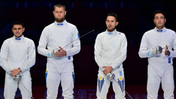 Фотография к новости: Ел құрамасы семсерлесуден Азия ойындарының күміс жүлдегері атанды