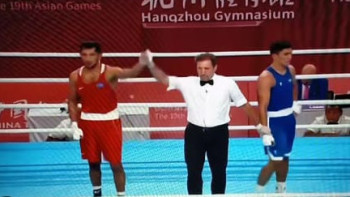 Фотография к новости: ХІХ Жазғы Азия ойындары: Асланбек Шымбергенов жартылай финалға шықты