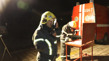 Фотография к новости: Таразда түнгі уақытта оқу-жаттығу өтті