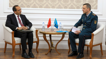 Фотография к новости: Қорғаныс министрлігіне Швейцария дипломаттары келді