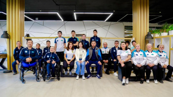 Фотография к новости: Пара спортшы IV Азия Паралимпиада ойындарына қатысатын спортшыларға сәттілік тіледі