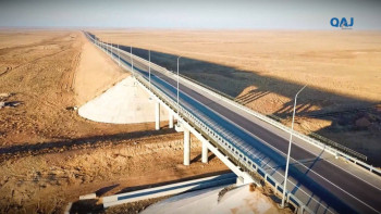 Фотография к новости: "Хантау-Бұрылбайтал" күре жолы пайдалануға берілді