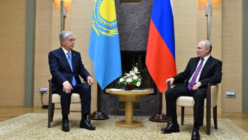 Фотография к новости: Мемлекет басшысы Ресей Президенті Владимир Путинмен кездесті